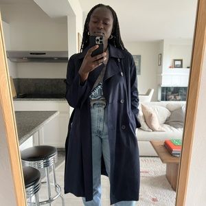 Everlane | Trench Coat | Size 8 | Navy